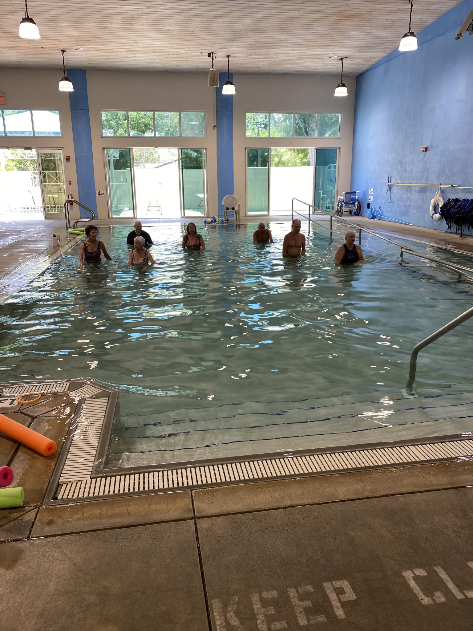 Aquatic therapy parkinson place center
